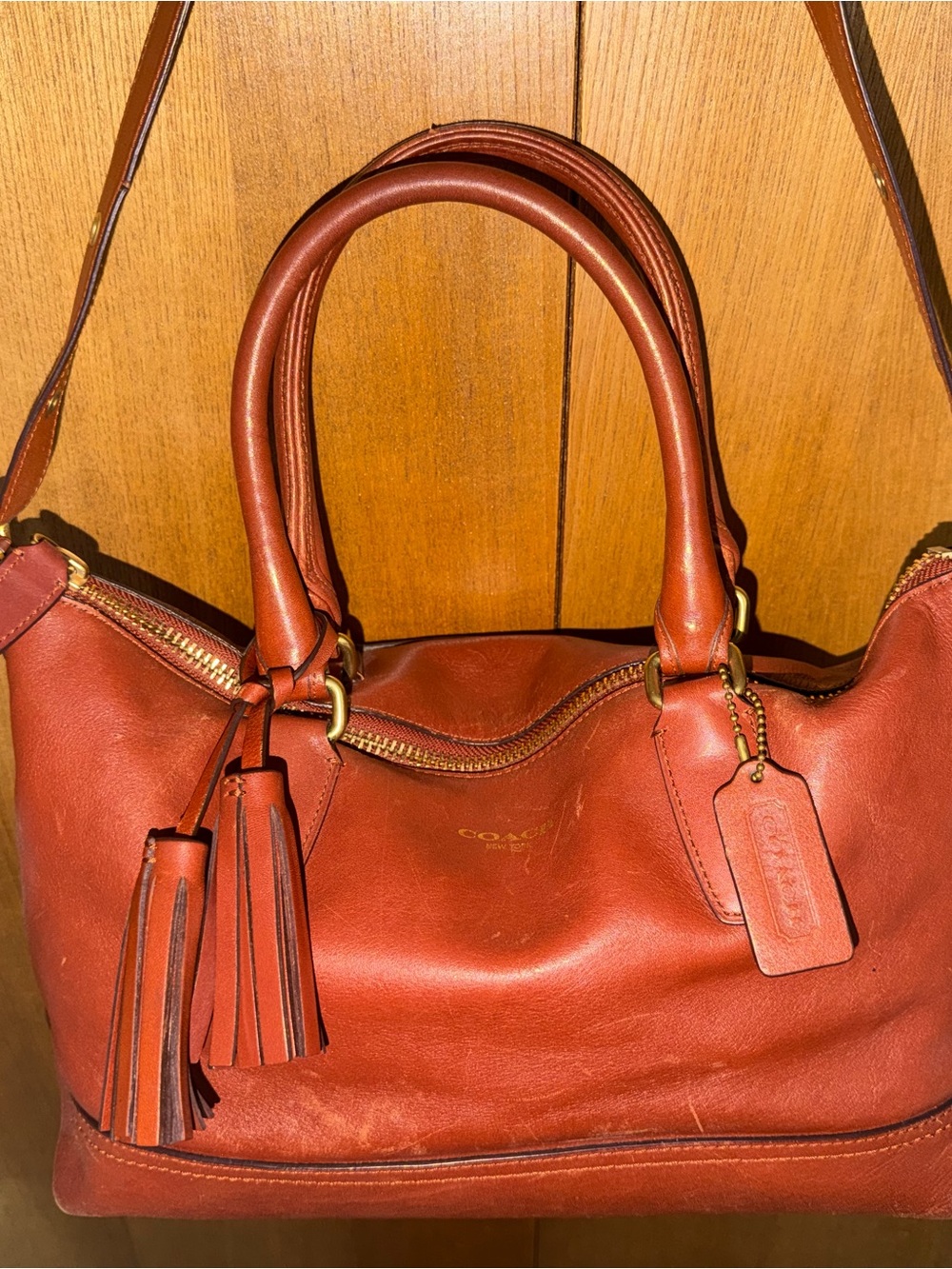 Coach Legacy Molly 21132 East/West Leather
Satchel Handbag with Shoulder Strap